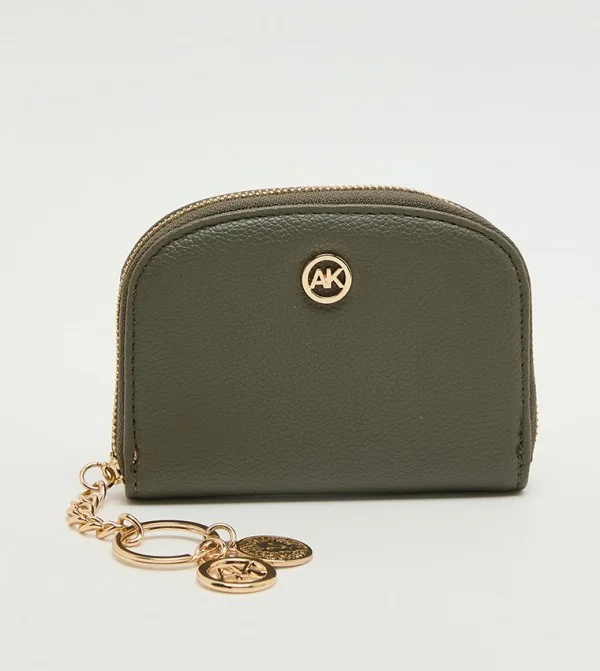 ANNE KLEIN Anne Klein Logo Detail Zip-around Card Holder
